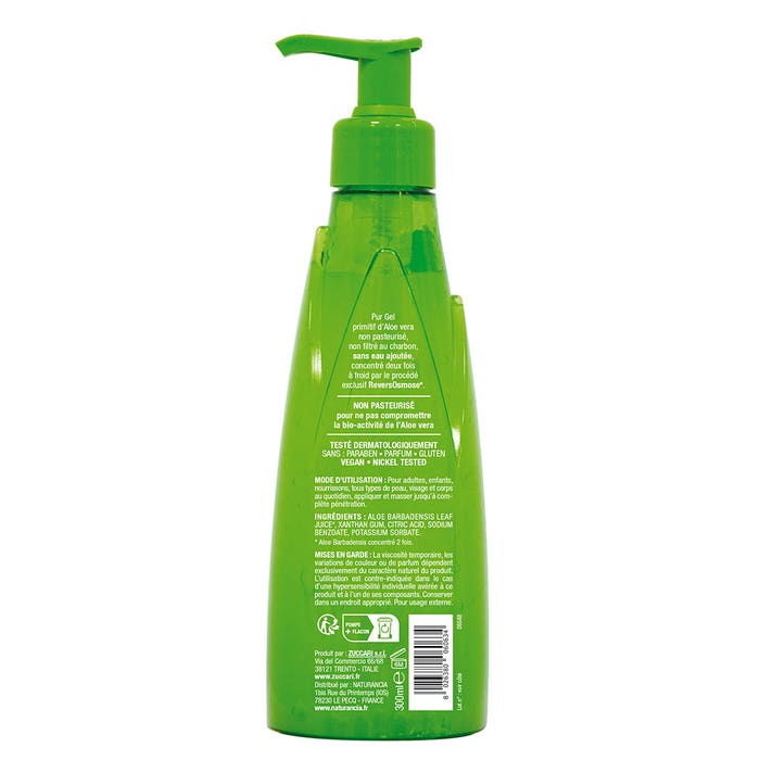 Zuccari [aloevera]2 Pur unpasteurised Aloe Vera Gel without added water 2x concentrate 300ml