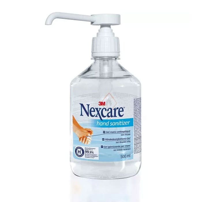 Antiseptic hand gel 500ml pump bottle Nexcare