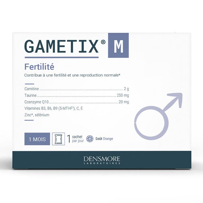 Gametix M + Q10 30 Sachets Gynecologie Reproduction Homme Densmore