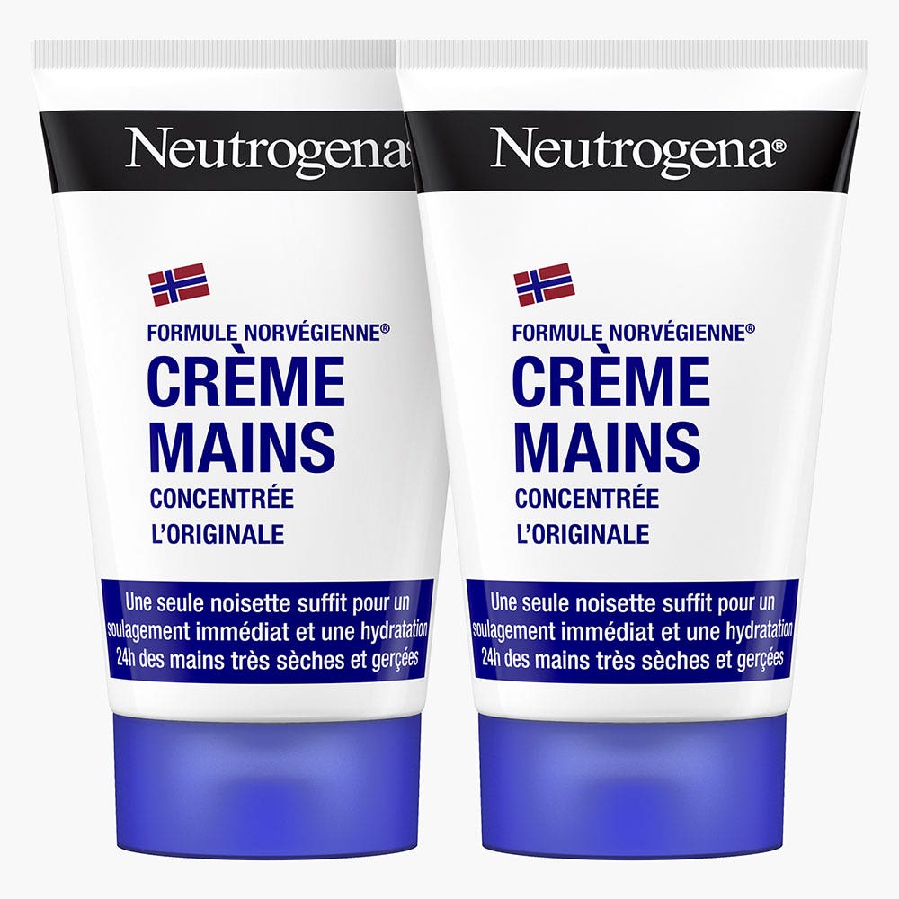 Neutrogena Concentrated Handcream Peaux Sèches 50ml x 2