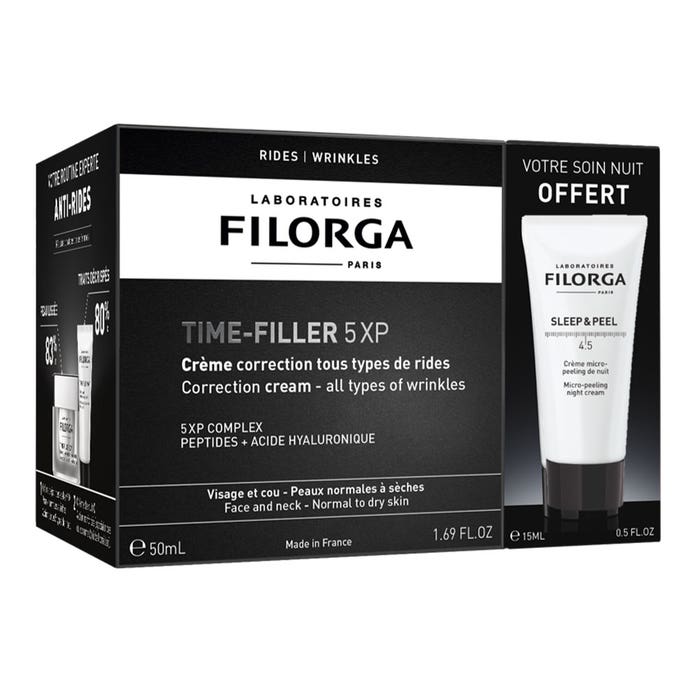 Filorga Time-Filler Duo Time-Filler 5XP Cream + Sleep&Peel 4.5 Normal to Dry Skin
