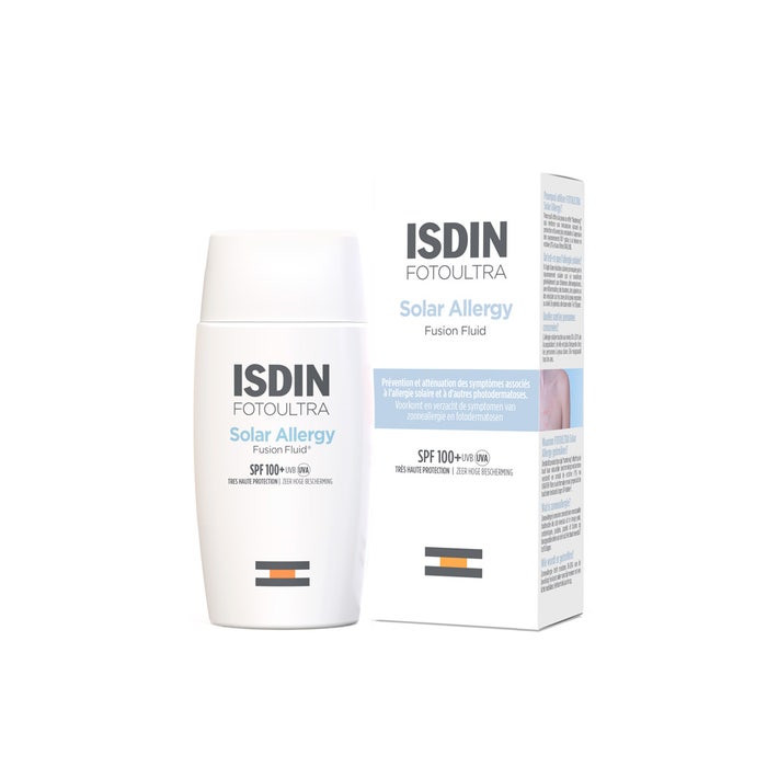 Isdin Fotoultra Solar Allergy Fusion Fluid Spf100+ 50ml Solar Allergy Prevention and alleviation of symptoms Isdin