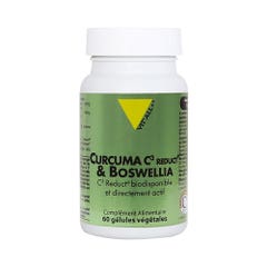 Vit'All+ Curcuma C3 Reduct® &amp; Boswellia Highly bioavailable and directly active 60 Vegetable Capsules