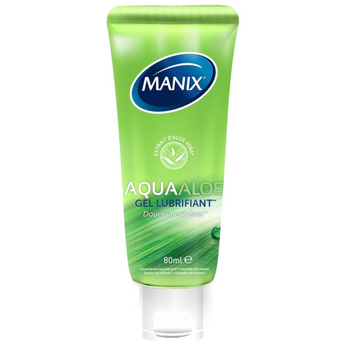 Sensitive lubricating gel 80ml AquaAloe Manix