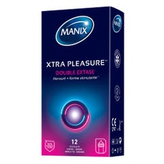 Manix Double ecstase condoms Nervuré et Forme Stimulante x12