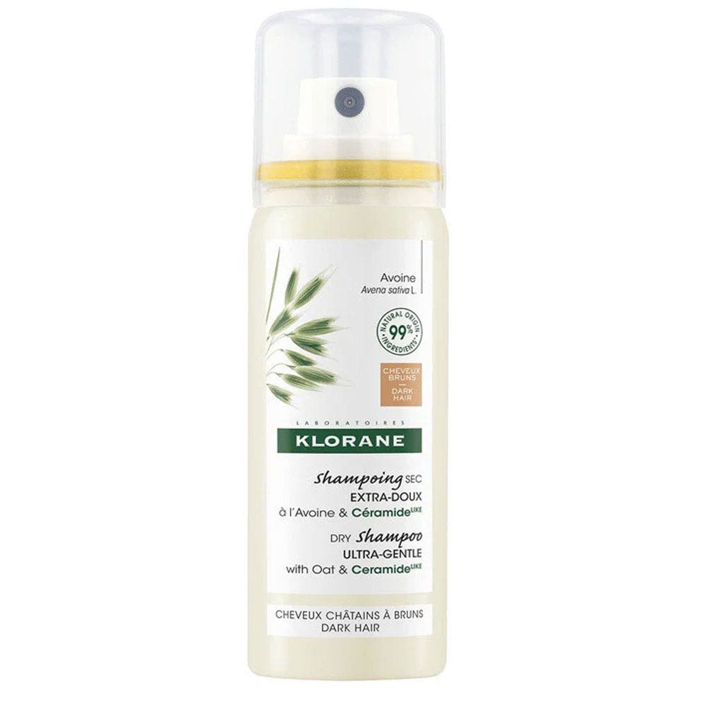 Klorane Oats Dry Tinted Shampoo brown hair 50ml