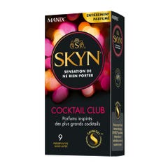 Manix Cocktail Club Skyn Sensation Cocktail Club Condoms X9 Parfums Inspirés des Plus Grands Cocktails x9