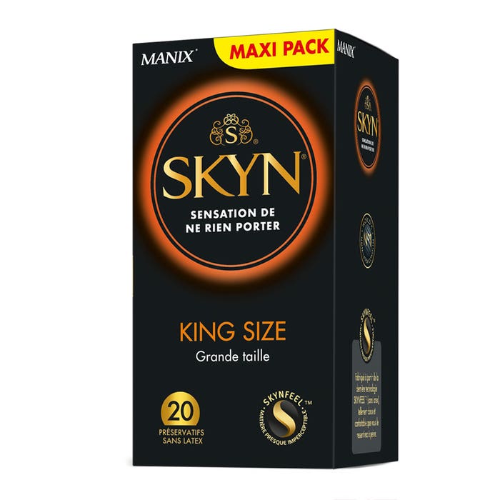 Condoms King Size Skyn X20 x20 King Size Grande Taille Manix