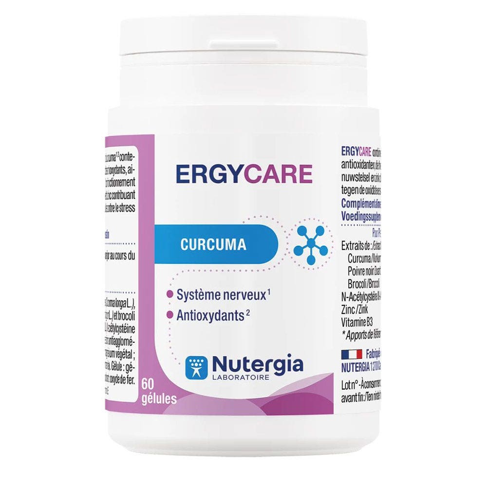 Nutergia Ergycare turmeric 60 capsules
