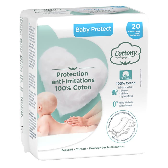 Cotton Protect Baby Diaper Protectors x20 Cottony