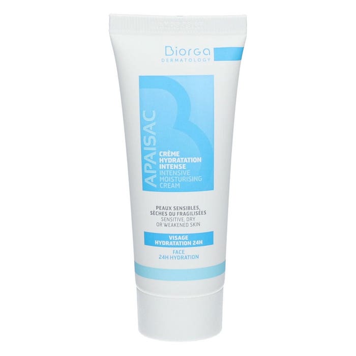 Face Moisturizers Intensive Hydration Cream 40ml Apaisac Sensitive, Dry, and Fragile Skin Biorga