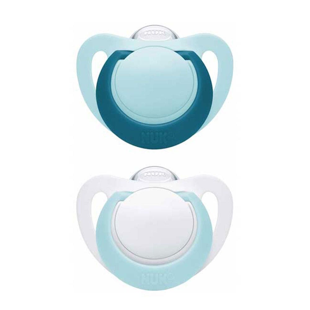 Nuk Genius Physiological Silicone Pacifiers Size 1 0-6 Months X2 - Easypara