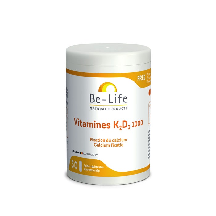 Be-Life Vitamins K2+d3 1000 30 Gelules Bio-life