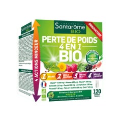 Santarome Organic 4-in-1 Slimming & Weightloss Complément minceur 120 capsules