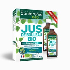 Santarome Organic Birch Juice Draine & Détoxifie 2x200ml