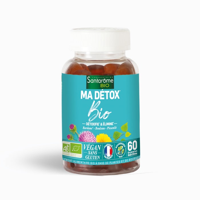 Santarome Organic Detox Elimine & détoxifie 60 gummies