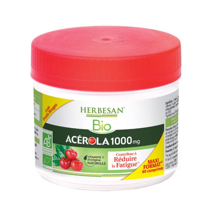 Herbesan Acerola 1000 Bio 60 Chewable Tablets