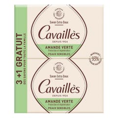 Rogé Cavaillès Extra Rich Green Almond Soap x 4 250g