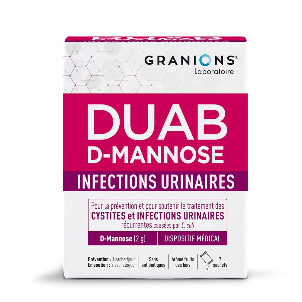 Granions DUAB D-Mannose urinary tract infections 7 sachets
