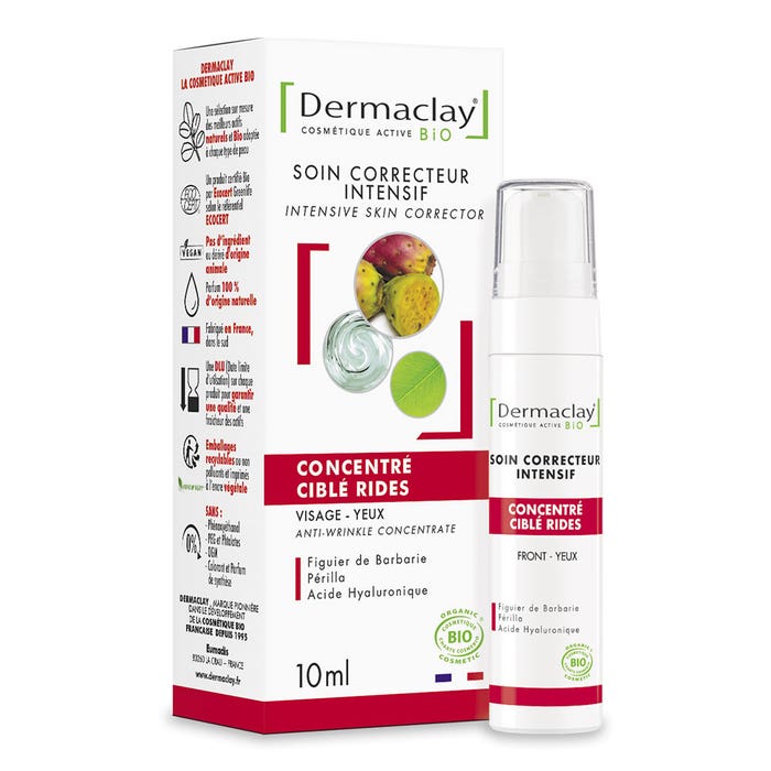 Anti Wrinkle Concentrate : Forehead Eyes And Lip Contours 10ml Dermaclay