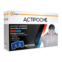 Actipoche Cooper Hot Cold Pads Cervicals And Trapeze Muscles 22x40 Cm