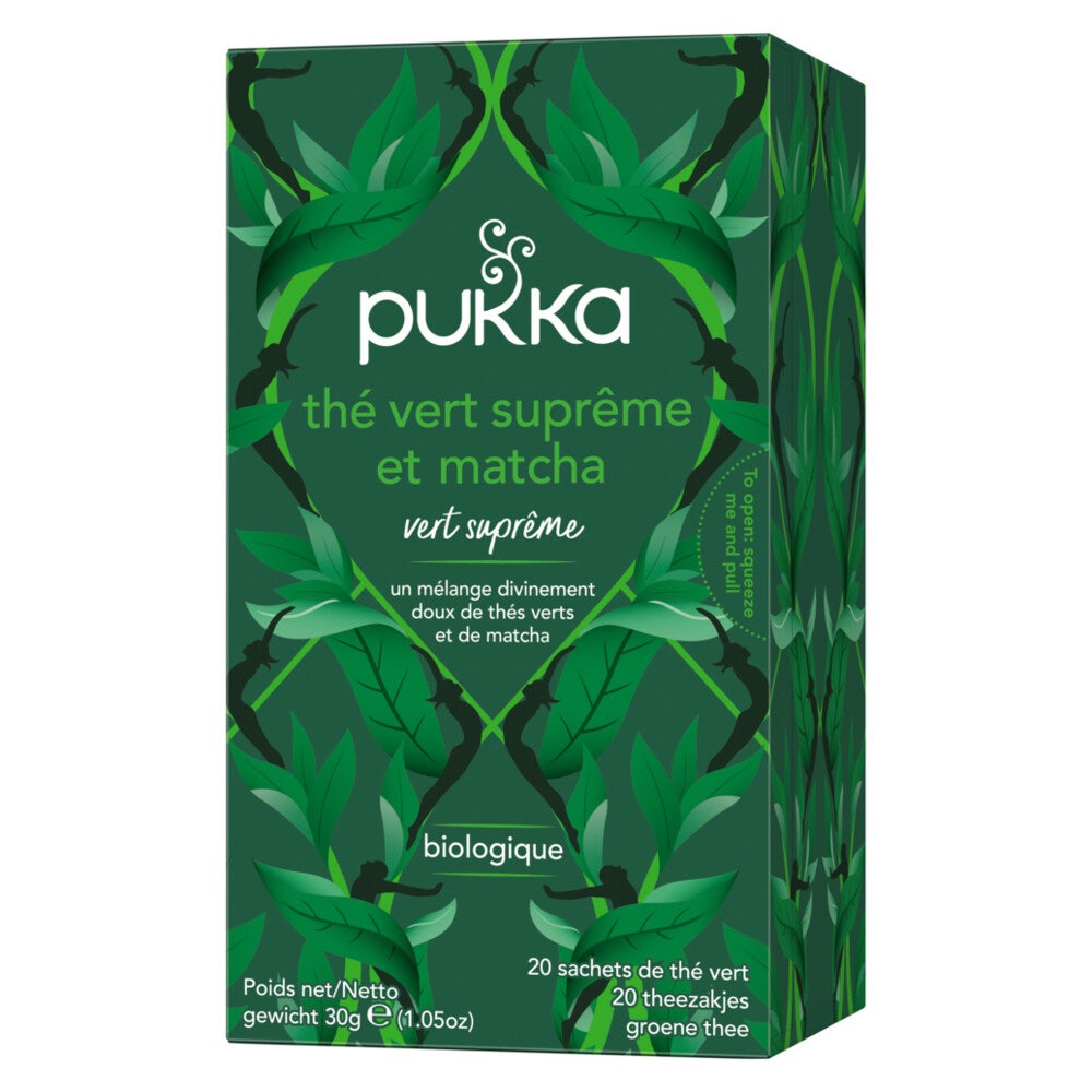 Pukka Energy & Vitality Teas - Suprême matcha green tea x 20 sachets