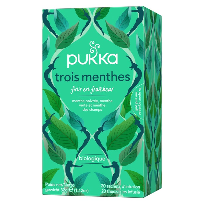 Herbal Teas Digestion - Three mints x 20 sachets Pukka