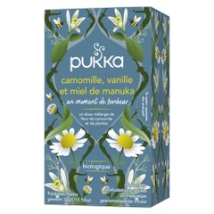 Pukka Relax Herbal Teas - Chamomile, Vanilla &amp; Manuka Honey x 20 sachets