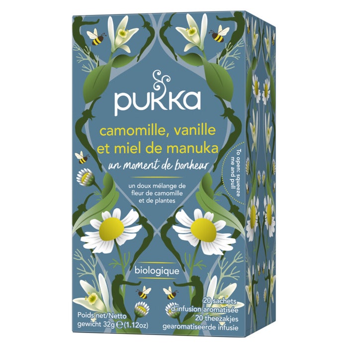 Pukka Relax Herbal Teas - Chamomile, Vanilla & Manuka Honey x 20 sachets
