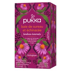 Pukka Immunity Herbal Teas - Elderberry &amp; Echinacea x 20 sachets