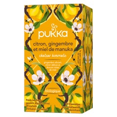 Pukka Immunity Herbal Teas - Lemon, Ginger and Manuka Honey x 20 sachets