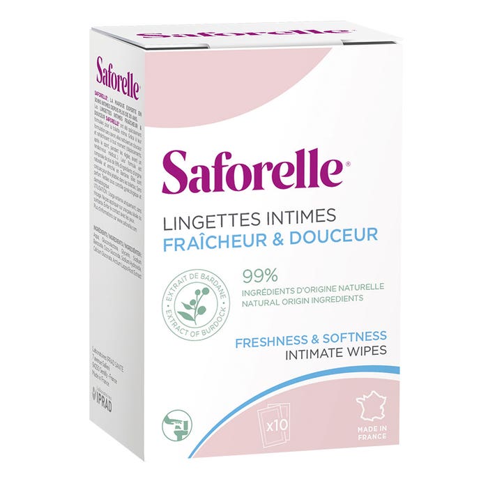 Saforelle Disposable Intima Wipes 10 Individual Sachets Easypara saforelle-disposable-intima-wipes-10-individual-sachets-easypara