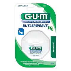 Gum Butlerweave Dental Floss Waxed Mint 55m