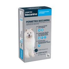 Biocanina Antiparasitaire externe Spot-on solution for medium-sized dogs from 10 kg to 25 kg Permetrix 3 pipettes