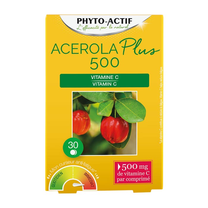 Acerola Plus 500 30 Tablets Phyto-Actif