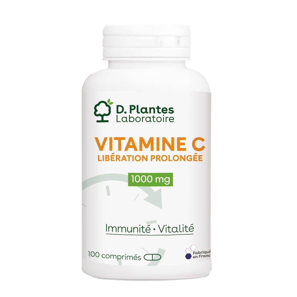 D. Plantes Vitamin C sustained-release 1000 mg Immunity and Vitality 100 Tablets