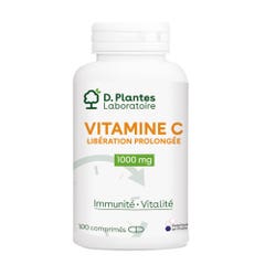 D. Plantes Vitamin C Extended Release 1000mg Immunity and Vitality 100 Tablets
