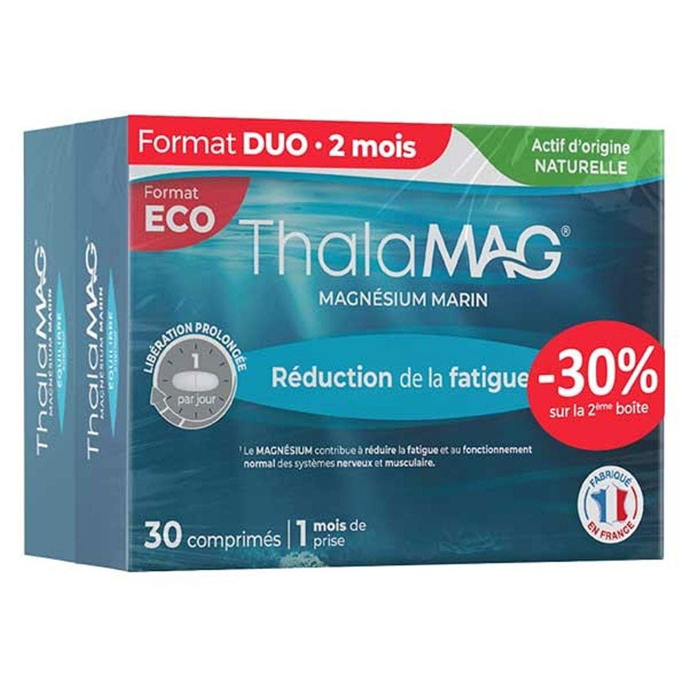 Thalamag Fatigue reduction marine magnesium marine magnesium to help reduce tiredness and fatigue 2x30 capsules