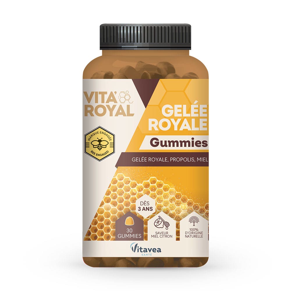 Vitavea Santé Vita'Royal Royal Jelly &amp; Honey Honey Lemon Flavour 30 gums
