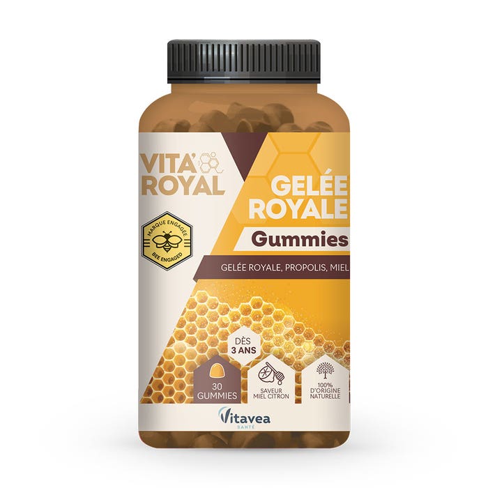 Vitavea Santé Vita'Royal Royal Jelly & Honey Honey Lemon Flavour 30 gums