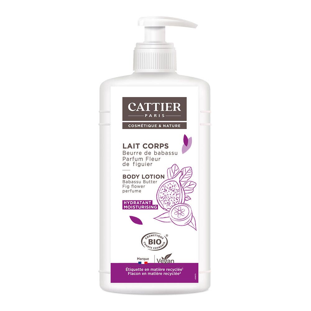 Cattier Moisturiser Body Milk Fleur De Figuier Perfume 500ml