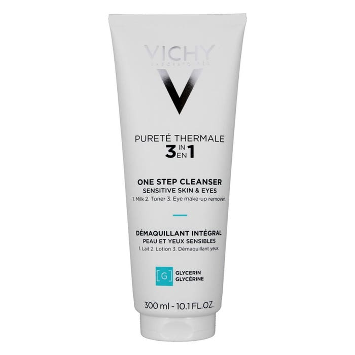 Vichy Purete Thermale 3 In 1 One Step Cleanser Visage Et Yeux Peaux Sensibles 300ml