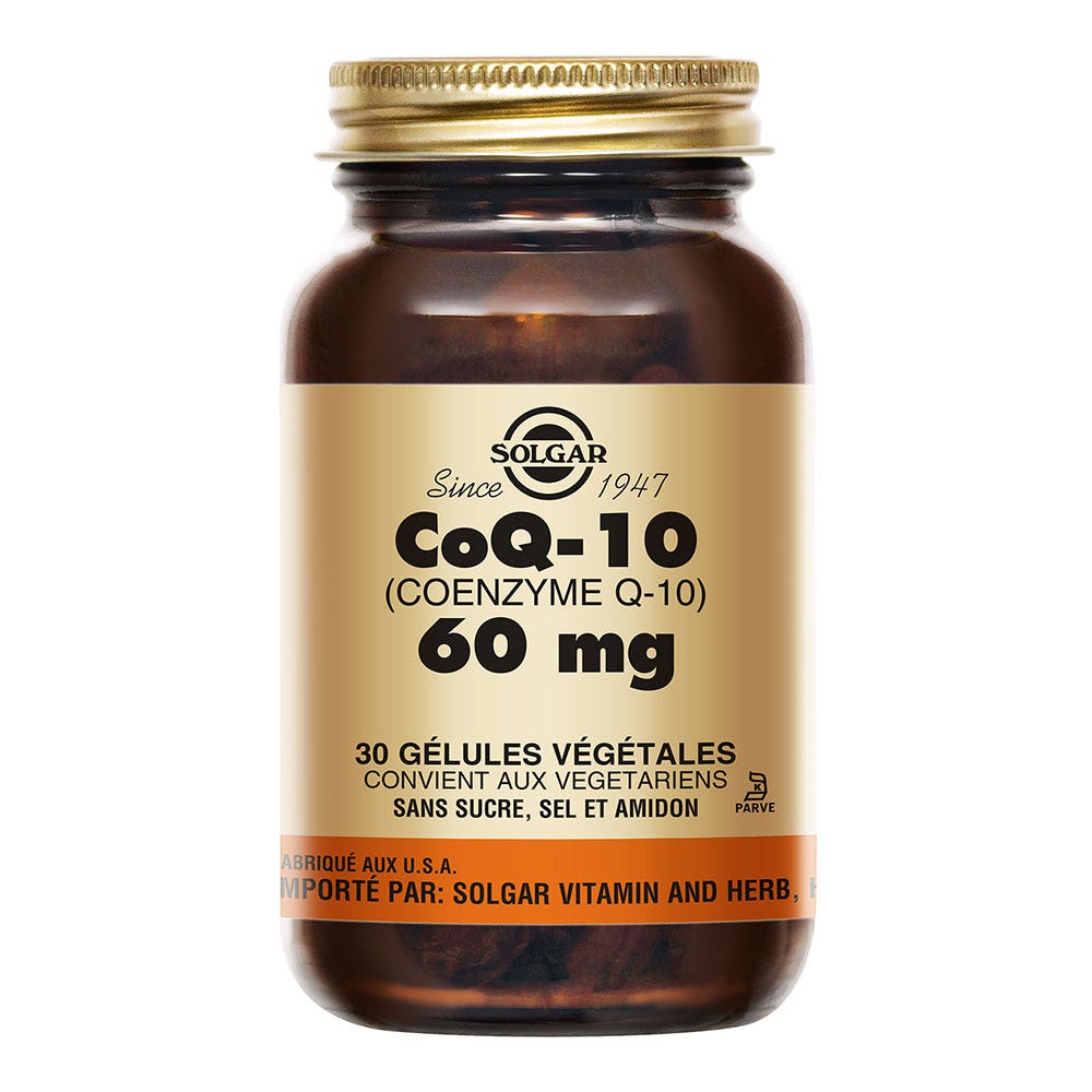 Solgar CoQ-10 60 mg cardiovascular support & antioxidant protection 30 capsules
