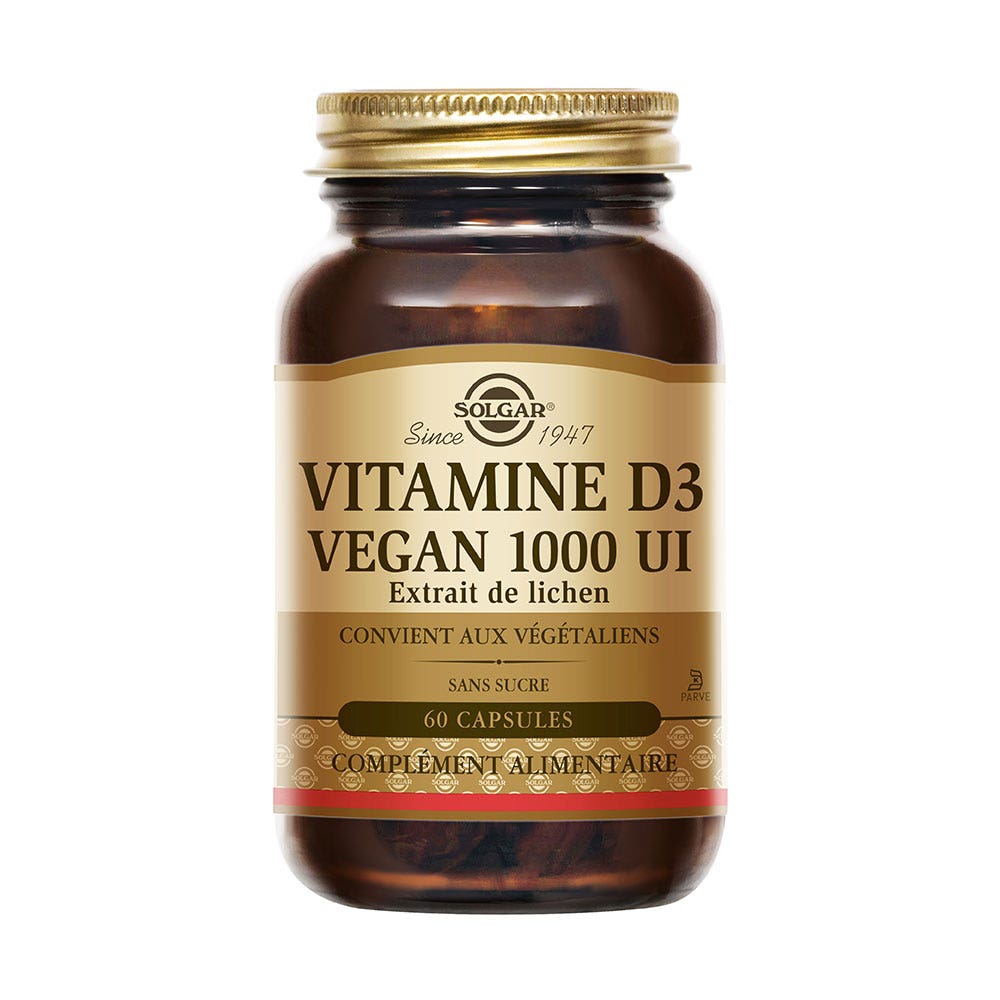 Solgar Vitamin D3 Vegan 1000 IU x60 capsules