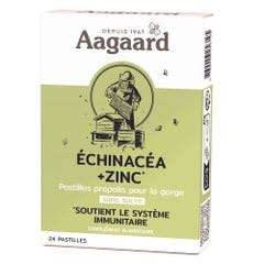 Aagaard Sugar Free Propolis Echinacea + Zinc Pastille 24 tablets