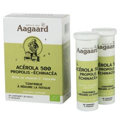 Aagaard Organic Acerola 500mg + Propolis + Echinacea x20 tablets