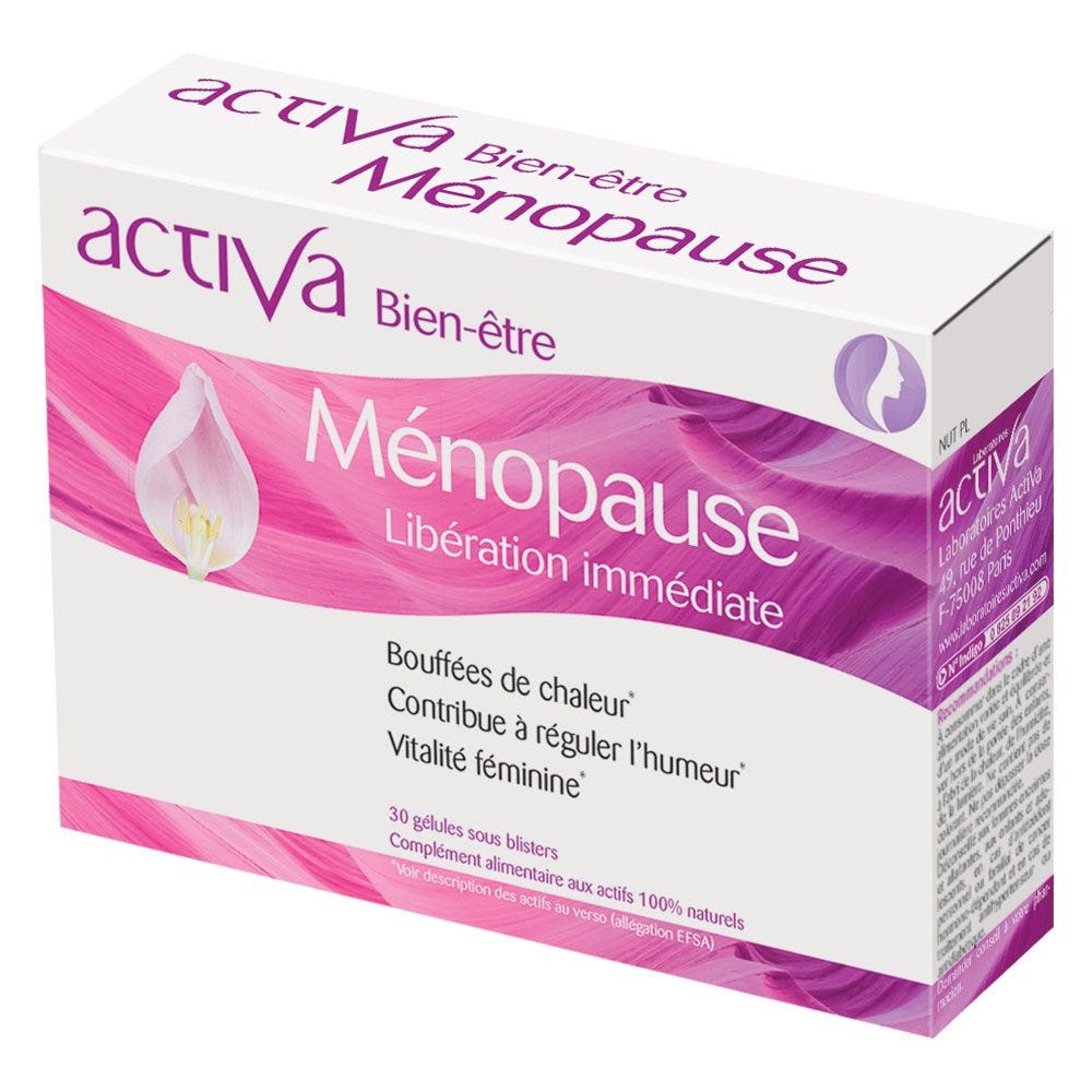Activa Well-being Menopause Immediate Release 30 capsules