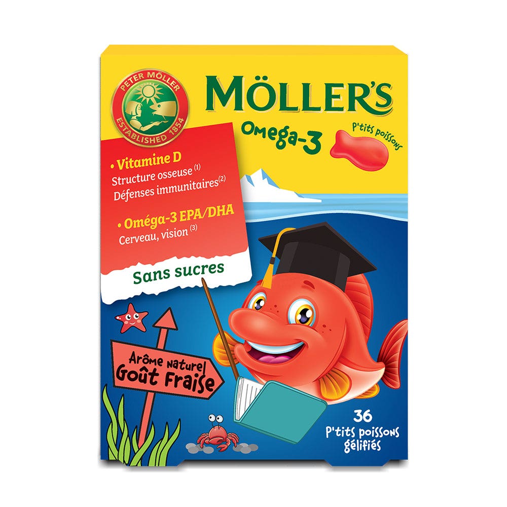Moller'S Omega3 Sugarfree 36 Jelly Fish Easypara