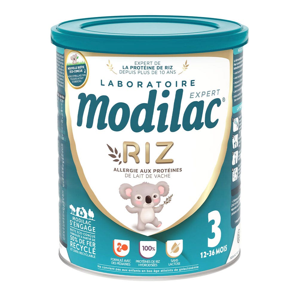 Modilac Rice Milk Powder 3 Expert 12 to 36 Months 800g - Easypara