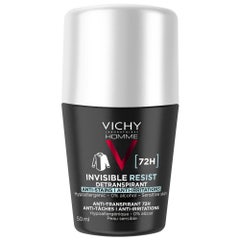 Vichy Homme Invisible Resist Anti-perspirant Roll On Deodorant 72h Sensitive Skin 50ml